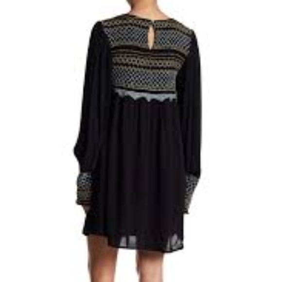 Free People Late Night Picnic smoked navy dress - Picture 4 of 8